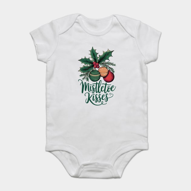Mistletoe Kisses Baby Bodysuit by Jo Palmer